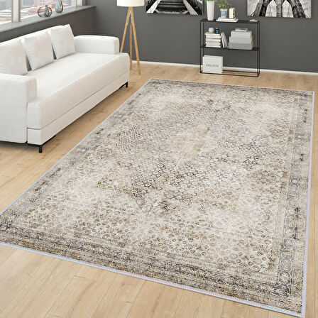 Eliana Home Dijital Baskı Yıkanabilir Kaymaz Taban Salon Halısı Ve Yolluk  LNA0136-sd419