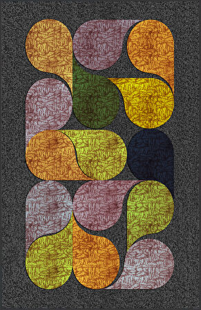 Dijital Baskı Yıkanabilir Kaymaz Taban Salon Halısı Ve Yolluk LNA0208-SD917