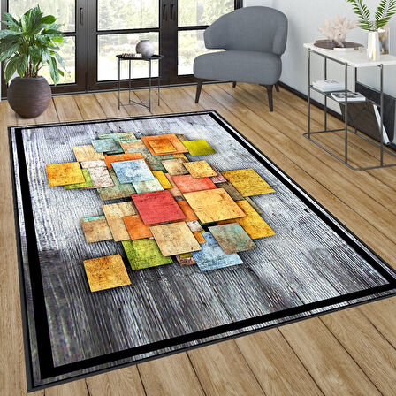 Dijital Baskı Yıkanabilir Kaymaz Taban Salon Halısı Ve Yolluk LNA0250