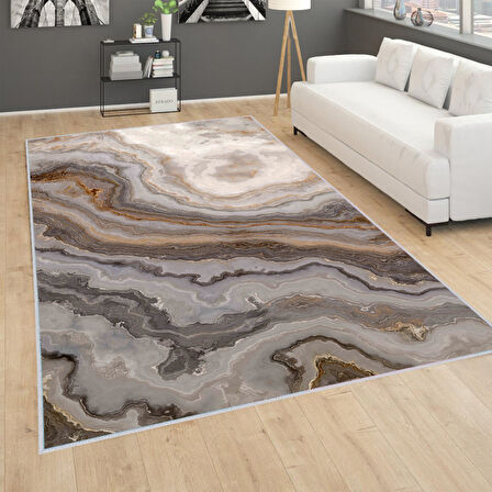 Dijital Baskı Yıkanabilir Kaymaz Taban Salon Halısı Ve Yolluk LNA0275