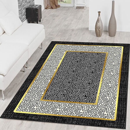 Dijital Baskı Yıkanabilir Kaymaz Taban Salon Halısı Ve Yolluk LNA0321-SD1073