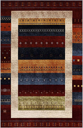 Dijital Baskı Yıkanabilir Kaymaz Taban Salon Halısı Ve Yolluk LNA0369