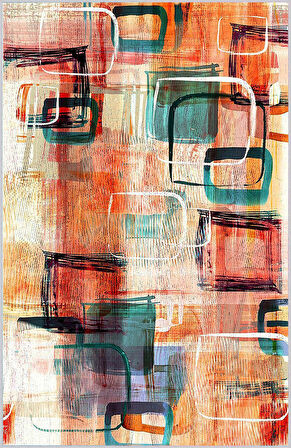 Dijital Baskı Yıkanabilir Kaymaz Taban Salon Halısı Ve Yolluk LNA0397