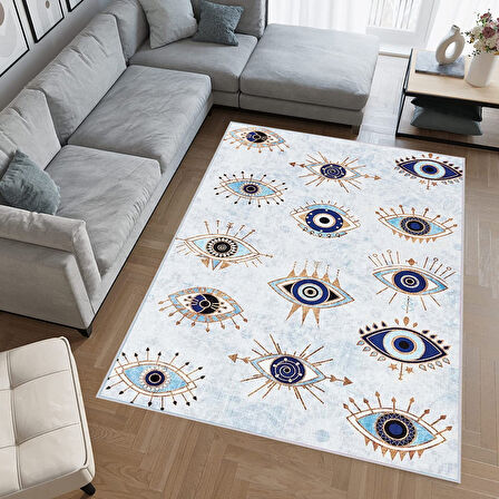 Dijital Baskı Yıkanabilir Kaymaz Taban Salon Halısı Ve Yolluk LNA0407