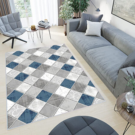 Dijital Baskı Yıkanabilir Kaymaz Taban Salon Halısı Ve Yolluk LNA0421