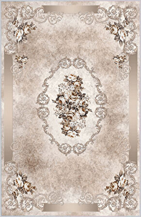 Eliana Home Dijital Baskı Yıkanabilir Kaymaz Taban Salon Halısı Ve Yolluk  LNA0430