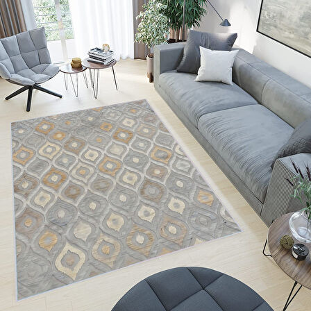 Dijital Baskı Yıkanabilir Kaymaz Taban Salon Halısı Ve Yolluk LNA0434