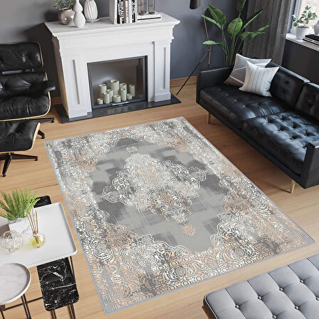 Dijital Baskı Yıkanabilir Kaymaz Taban Salon Halısı Ve Yolluk LNA0467