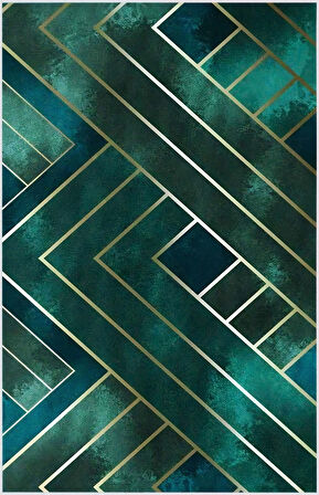 Dijital Baskı Yıkanabilir Kaymaz Taban Salon Halısı Ve Yolluk LNA0489