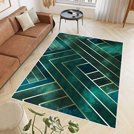 Dijital Baskı Yıkanabilir Kaymaz Taban Salon Halısı Ve Yolluk LNA0489