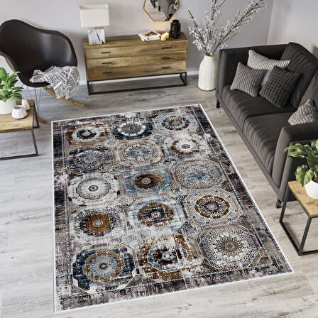 Dijital Baskı Yıkanabilir Kaymaz Taban Salon Halısı Ve Yolluk LNA0571