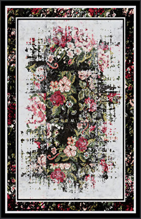 Dijital Baskı Yıkanabilir Kaymaz Taban Salon Halısı Ve Yolluk LNA0574