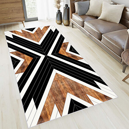 Dijital Baskı Yıkanabilir Kaymaz Taban Salon Halısı Ve Yolluk LNA0644