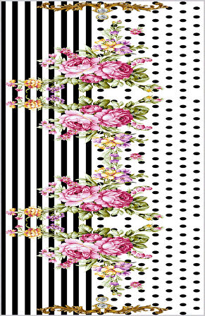 Dijital Baskı Yıkanabilir Kaymaz Taban Salon Halısı Ve Yolluk LNA0663