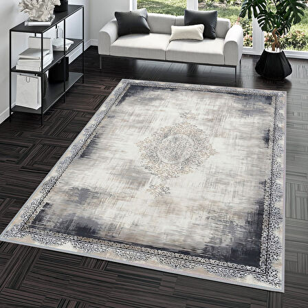 Eliana Home Dijital Baskı Yıkanabilir Kaymaz Taban Salon Halısı Ve Yolluk  LNA0686