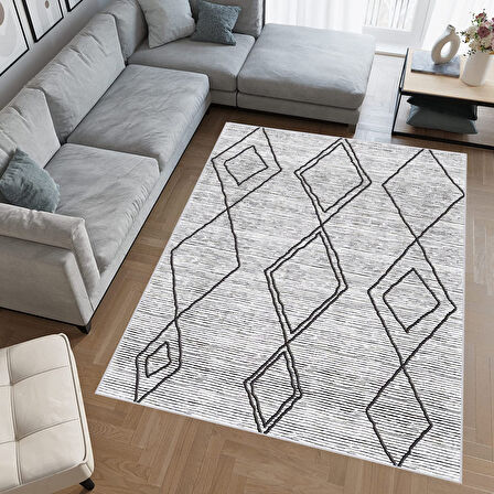 Eliana Home Dijital Baskı Yıkanabilir Kaymaz Taban Salon Halısı Ve Yolluk   LNA0695