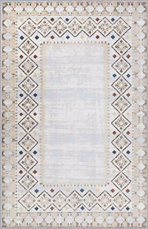 Eliana Home Dijital Baskı Yıkanabilir Kaymaz Taban Salon Halısı Ve Yolluk   LNA0723