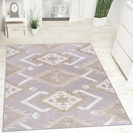 Eliana Home Dijital Baskı Yıkanabilir Kaymaz Taban Salon Halısı Ve Yolluk   LNA0728