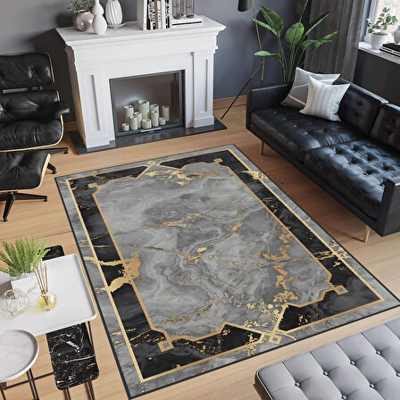 Eliana Home Dijital Baskı Yıkanabilir Kaymaz Taban Salon Halısı Ve Yolluk   LNA0731