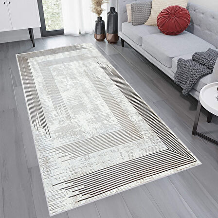 Eliana Home Dijital Baskı Yıkanabilir Kaymaz Taban Salon Halısı Ve Yolluk  LNA0752