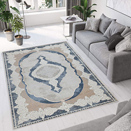 Eliana Home Dijital Baskı Yıkanabilir Kaymaz Taban Salon Halısı Ve Yolluk  LNA0765