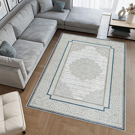 Eliana Home Dijital Baskı Yıkanabilir Kaymaz Taban Salon Halısı Ve Yolluk  LNA0772