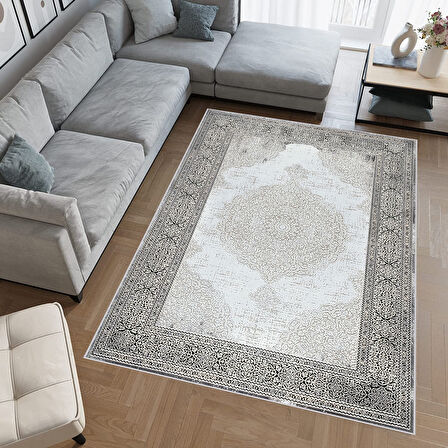 Eliana Home Dijital Baskı Yıkanabilir Kaymaz Taban Salon Halısı Ve Yolluk  LNA0774