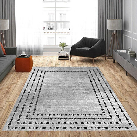 Eliana Home Dijital Baskı Yıkanabilir Kaymaz Taban Salon Halısı Ve Yolluk LNA0812-FNL21