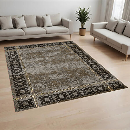 Eliana Home Dijital Baskı Yıkanabilir Kaymaz Taban Salon Halısı Ve Yolluk LNA0823-FNL33