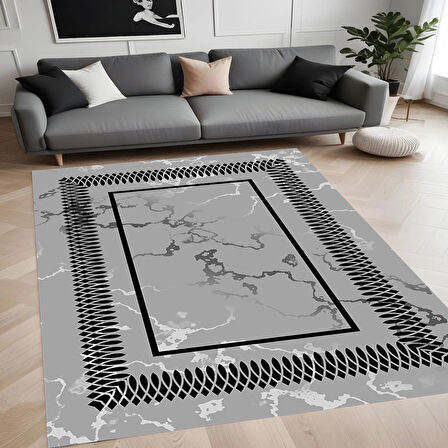 Eliana Home Dijital Baskı Yıkanabilir Kaymaz Taban Salon Halısı Ve Yolluk LNA0845-FNL55
