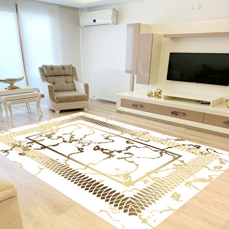 Eliana Home Dijital Baskı Yıkanabilir Kaymaz Taban Salon Halısı Ve Yolluk LNA0848-FNL58