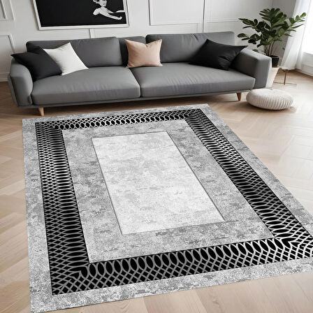 Eliana Home Dijital Baskı Yıkanabilir Kaymaz Taban Salon Halısı Ve Yolluk LNA0880-FNL92