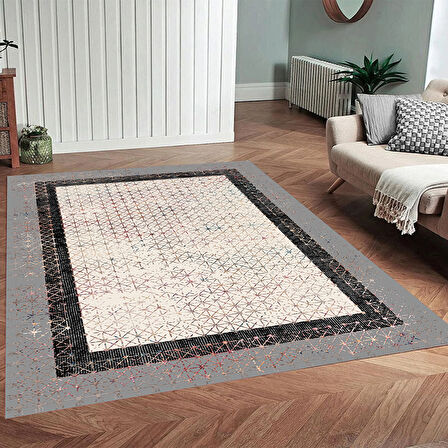 Eliana Home Dijital Baskı Yıkanabilir Kaymaz Taban Salon Halısı Ve Yolluk LNA0909-FNL126