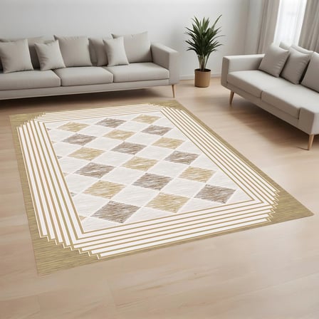 Eliana Home Dijital Baskı Yıkanabilir Kaymaz Taban Salon Halısı Ve Yolluk LNA0988-FNL238