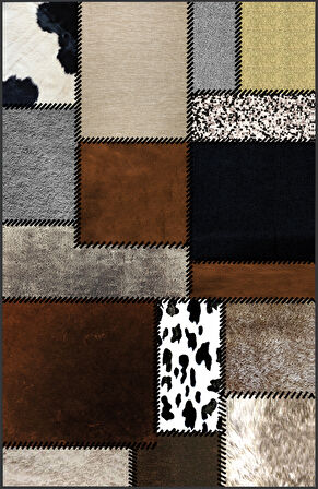 Dijital Baskı Yıkanabilir Kaymaz Taban Salon Halısı Ve Yolluk LNA1074