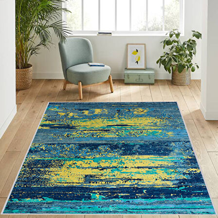 Dijital Baskı Yıkanabilir Kaymaz Taban Salon Halısı Ve Yolluk LNA1078