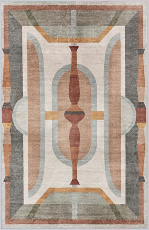 Dijital Baskı Yıkanabilir Kaymaz Taban Salon Halısı Ve Yolluk LNA1147