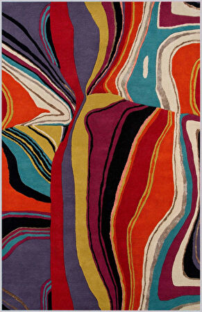 Dijital Baskı Yıkanabilir Kaymaz Taban Salon Halısı Ve Yolluk LNA1152