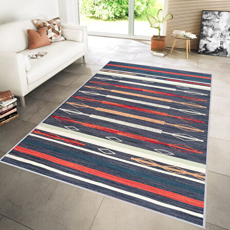 Dijital Baskı Yıkanabilir Kaymaz Taban Salon Halısı Ve Yolluk LNA1182