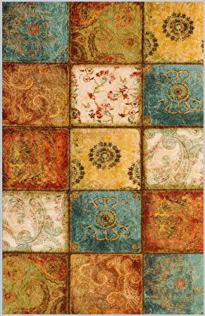 Dijital Baskı Yıkanabilir Kaymaz Taban Salon Halısı Ve Yolluk LNA1196