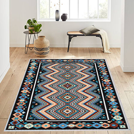 Dijital Baskı Yıkanabilir Kaymaz Taban Salon Halısı Ve Yolluk LNA1198