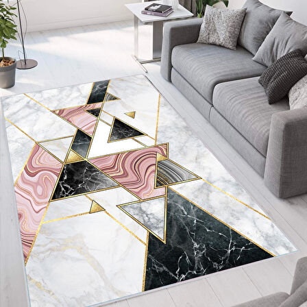 Dijital Baskı Yıkanabilir Kaymaz Taban Salon Halısı Ve Yolluk LNA1295