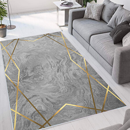 Dijital Baskı Yıkanabilir Kaymaz Taban Salon Halısı Ve Yolluk LNA1310