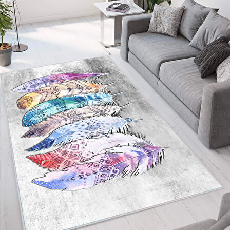 Dijital Baskı Yıkanabilir Kaymaz Taban Salon Halısı Ve Yolluk LNA1316