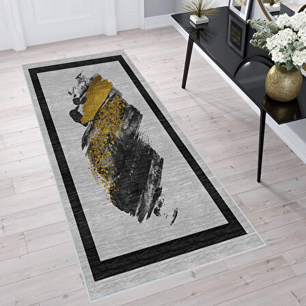 Dijital Baskı Yıkanabilir Kaymaz Taban Salon Halısı Ve Yolluk LNA1325-HS-244