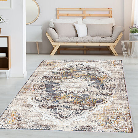 Dijital Baskı Yıkanabilir Kaymaz Taban Salon Halısı Ve Yolluk LNA1338-HT631
