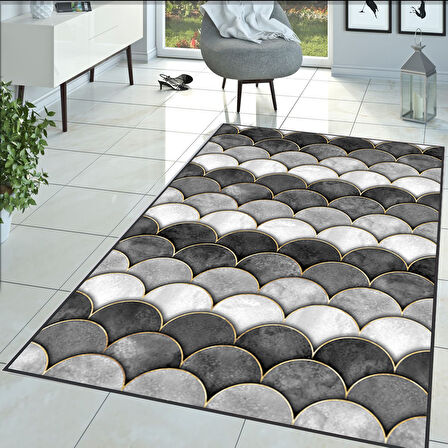 Dijital Baskı Yıkanabilir Kaymaz Taban Salon Halısı Ve Yolluk LNA1398-HT-1376