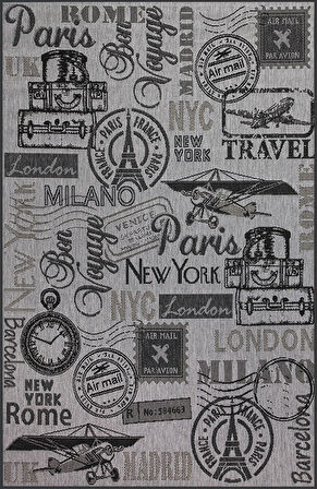 Dijital Baskı Yıkanabilir Kaymaz Taban Salon Halısı Ve Yolluk LNA1405