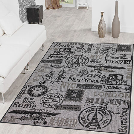 Dijital Baskı Yıkanabilir Kaymaz Taban Salon Halısı Ve Yolluk LNA1405