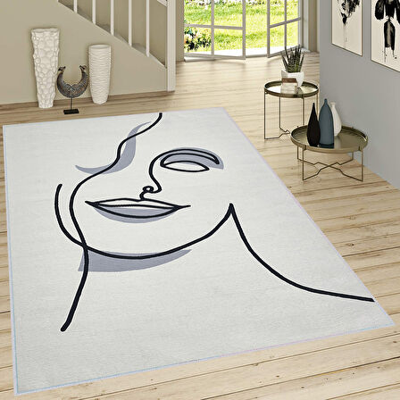 Dijital Baskı Yıkanabilir Kaymaz Taban Salon Halısı Ve Yolluk LNA1412